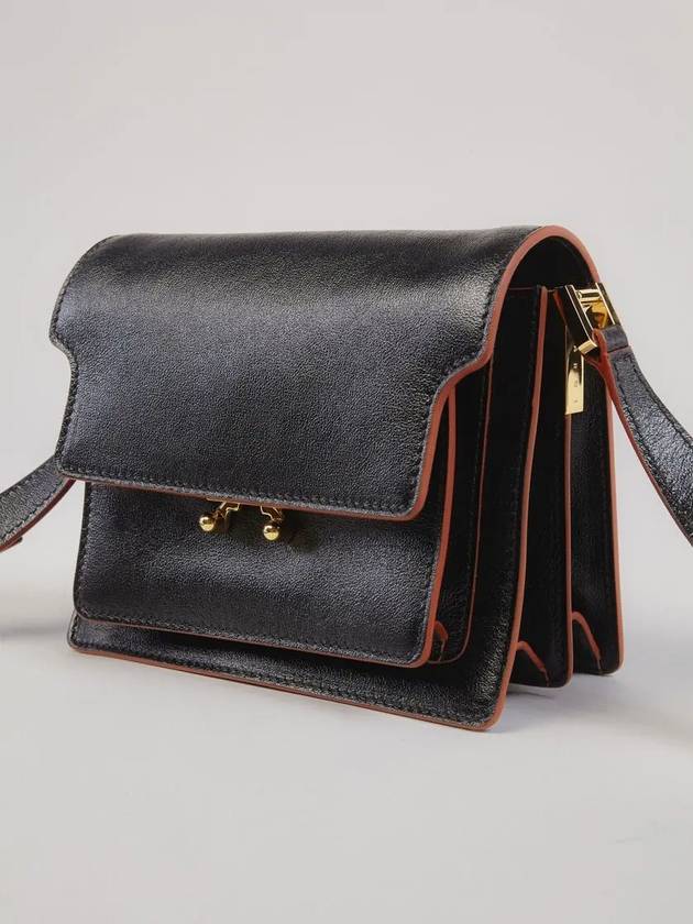 Trunk Mini Cross Bag Black - MARNI - BALAAN.