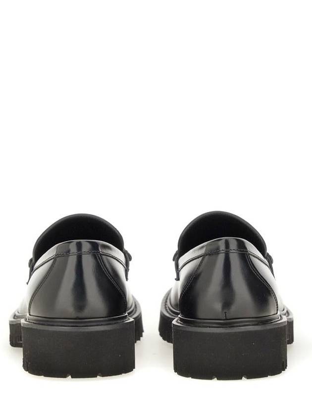 V Logo Signature Chunky Loafers Black - VALENTINO - BALAAN 4