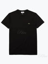 Crew Neck Pima Cotton Jersey Short Sleeve T-Shirt Black - LACOSTE - BALAAN 2