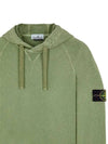 Men's Waffen Patch OLD Treatment Cotton Hoodie Sage Green - STONE ISLAND - BALAAN 4