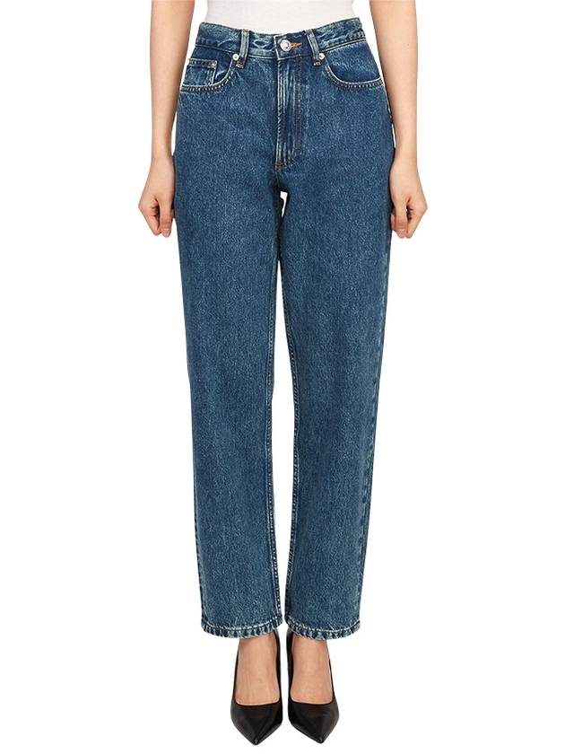 Martin F Straight Leg Jeans Blue - A.P.C. - BALAAN 4