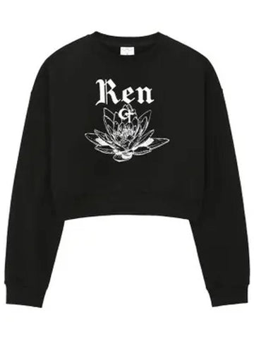 Len Crop Long Sleeve T Shirt Black - CLUT STUDIO - BALAAN 1