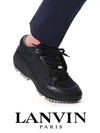 Men's Mesh Sharksole Low Top Sneakers Black - LANVIN - BALAAN 2