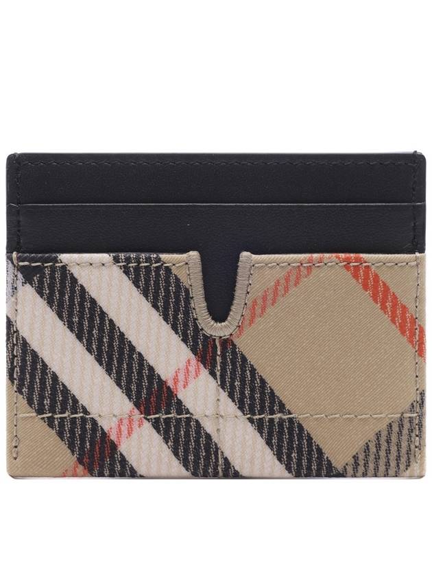 Snip Check Card Wallet Sand - BURBERRY - BALAAN 5