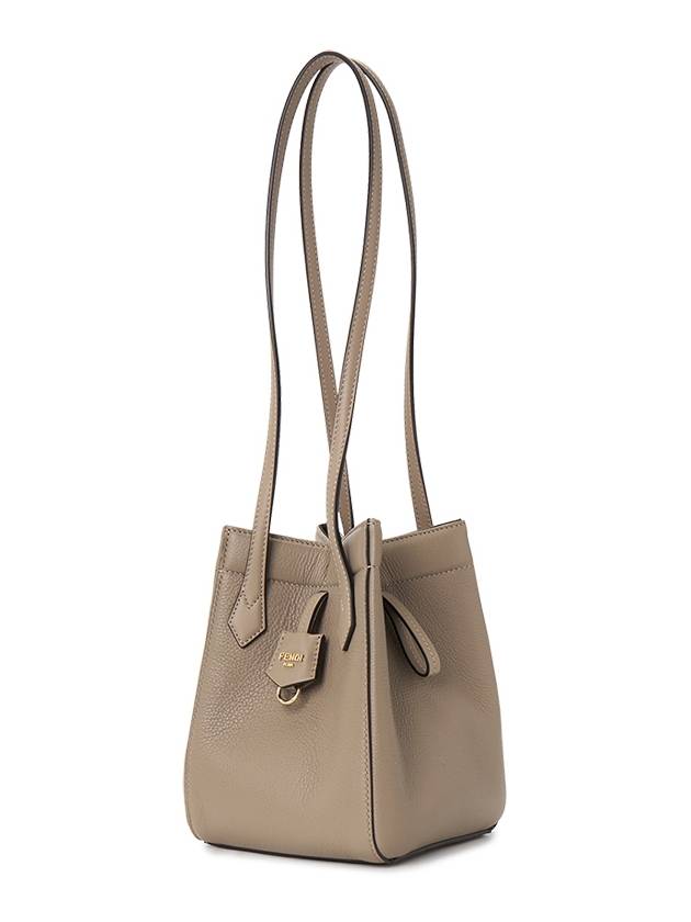 Origami Mini Bucket Bag Dove Grey - FENDI - BALAAN 4