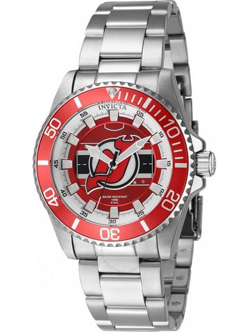 Invicta NHL New Jersey Devils Quartz Red Dial Ladies Watch 42221 - INVICTA - BALAAN 1