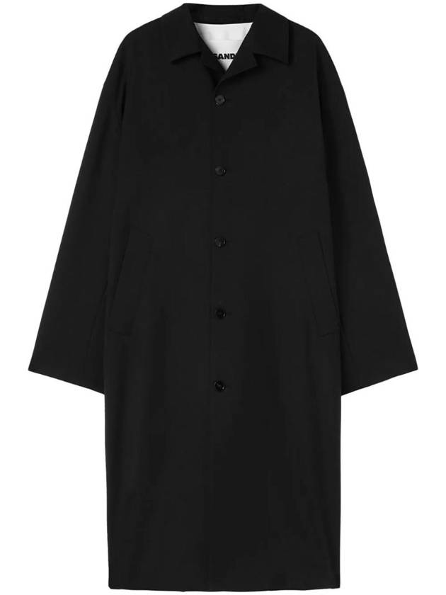 Button Wool Coat J23AA0102J40159 - JIL SANDER - BALAAN 1