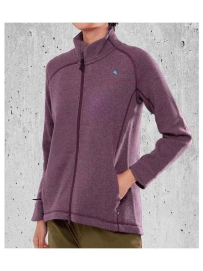 Women's Balder Mid Layer Zip-Up Jacket Wild Orchid - KLATTERMUSEN - BALAAN 2