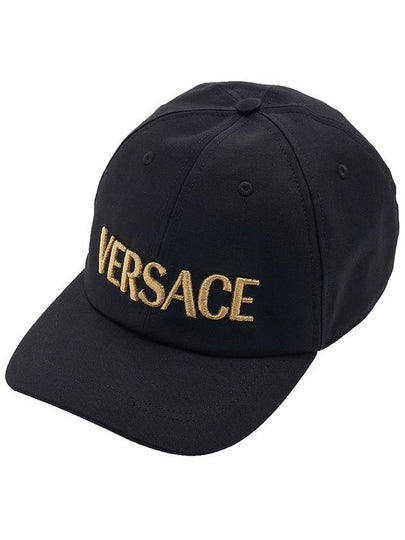 Embroidered Logo Ball Cap Black - VERSACE - BALAAN 2