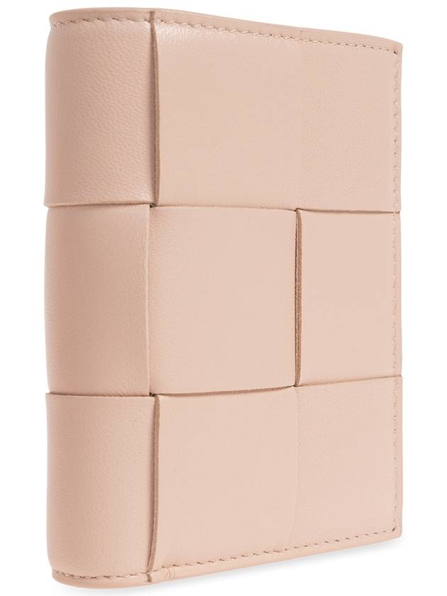 Cassette Zipper Bifold Half Wallet Light Pink - BOTTEGA VENETA - BALAAN 5