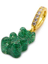 Nostalgia Bear PAVE GOLD GREEN HAZE Pendant - CRYSTAL HAZE - BALAAN 5