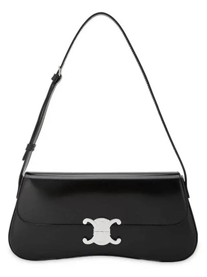 Medium Calfskin Shoulder Bag Black - CELINE - BALAAN 2