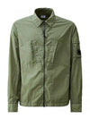 Taylon L Zipped Long Sleeve Shirt Green - CP COMPANY - BALAAN 2