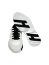 Bouncing Low Top Sneakers Blanc Noir - HERMES - BALAAN 7