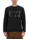 Box Logo Cotton Sweatshirt Black - MSGM - BALAAN 2