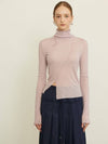 CURVED LINE MOCK NECK TOP LILAC - UNMUTE - BALAAN 1