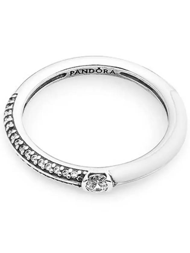 Me Pave Dual Ring Silver White - PANDORA - BALAAN 4