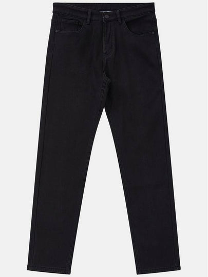 IKALOOK Men s Regular Fit Brushed Span Black Jeans BJN112 - IKALOOOK - BALAAN 2