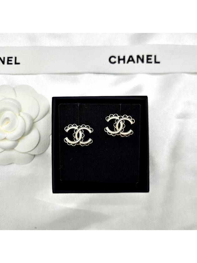 Earrings CC logo pearl stud ABE184 - CHANEL - BALAAN 1