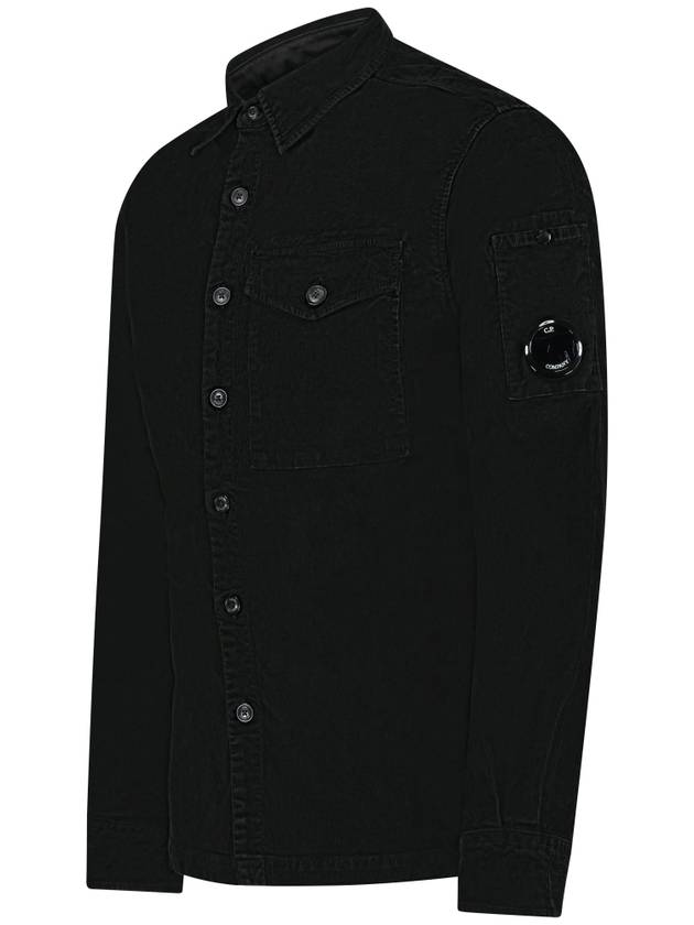 Lens Detail Long Sleeve Shirt Black - CP COMPANY - BALAAN 3