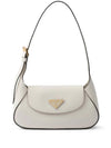 Small Leather Shoulder Bag White - PRADA - BALAAN 1