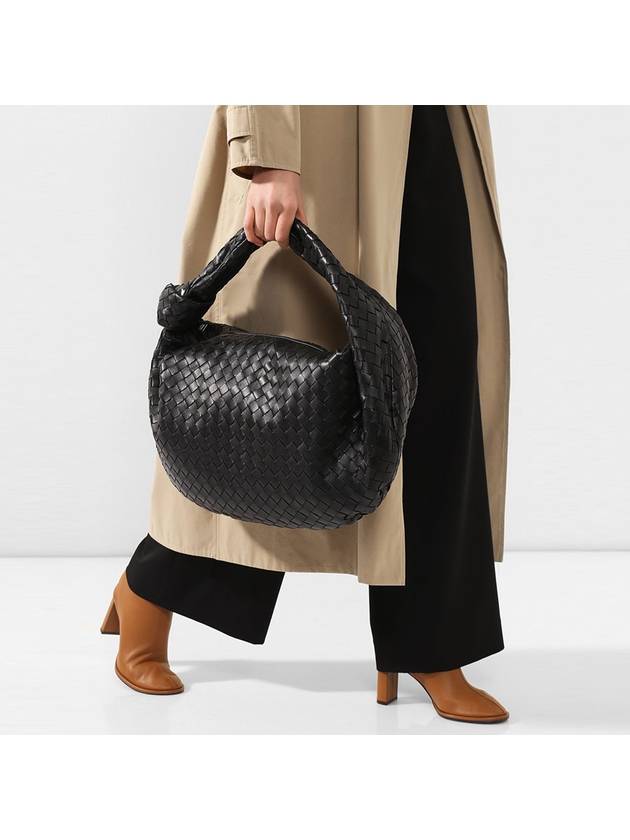 Jodie Intreciato Tote Bag Black - BOTTEGA VENETA - BALAAN 8