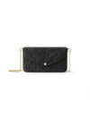 Felicie Pochette Shoulder Bag Black - LOUIS VUITTON - BALAAN 2