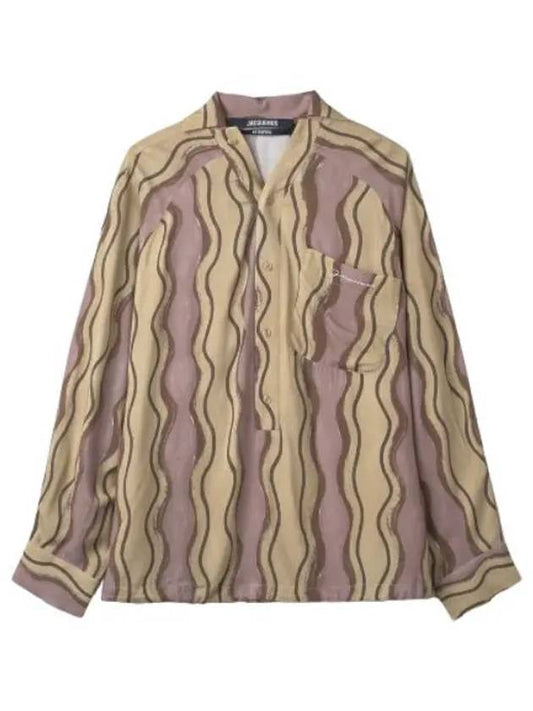 Jacquemus Le Au Pingo Shirt Brown Wave - JACQUEMUS - BALAAN 1