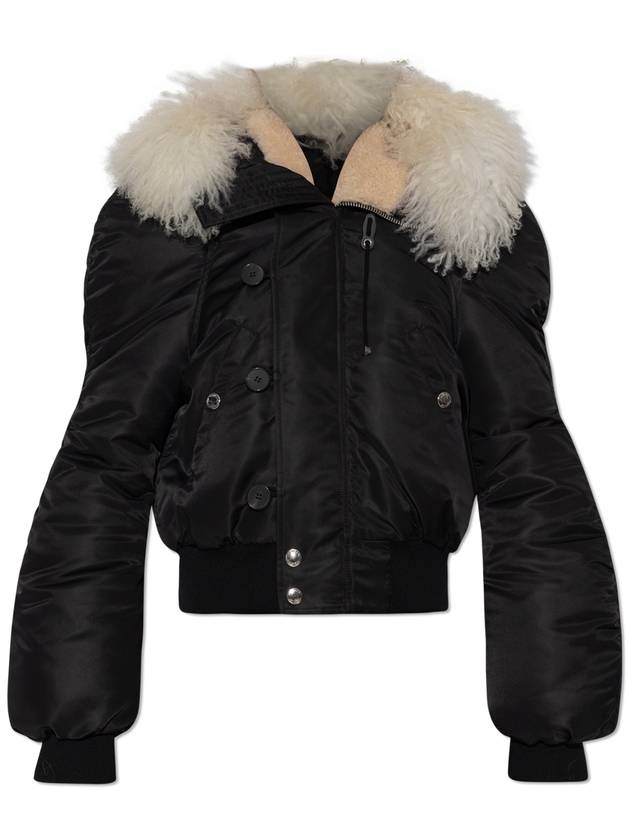 Alexander McQueen Jacket Type Bomber, Women's, Black - ALEXANDER MCQUEEN - BALAAN 1