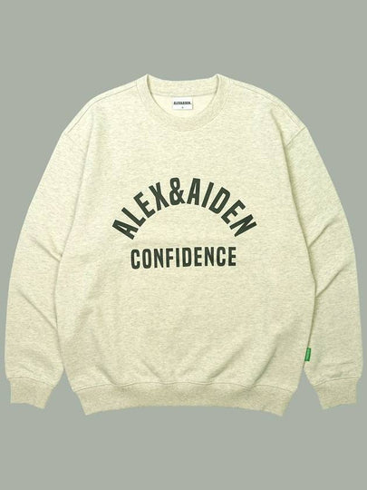 24 Renewal Confy Arch Logo Sweatshirt Oatmeal - ALEX&AIDEN - BALAAN 2