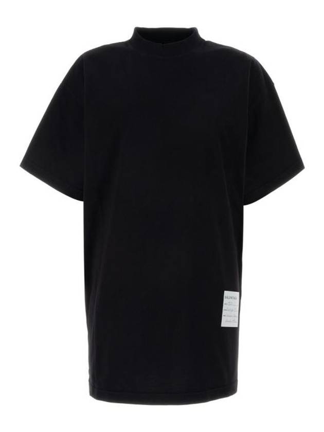 Sample Sticker Oversized Short Sleeve T-Shirt Black - BALENCIAGA - BALAAN 2