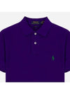 Men's Pony Slim Fit Short Sleeve Polo Shirt Purple - POLO RALPH LAUREN - BALAAN 3