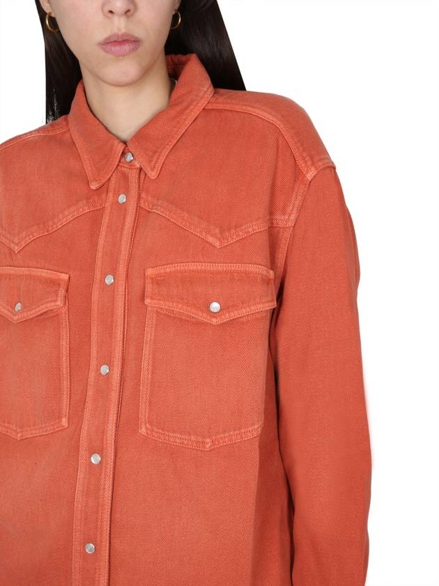 Women's Shirt Orange - ISABEL MARANT ETOILE - BALAAN 5