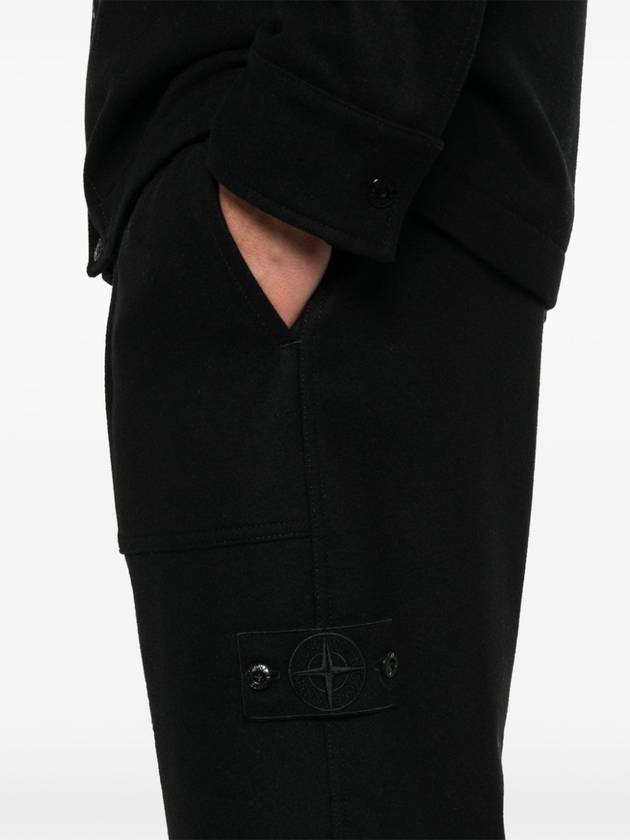 Ghost Regular Track Pants Black - STONE ISLAND - BALAAN 7