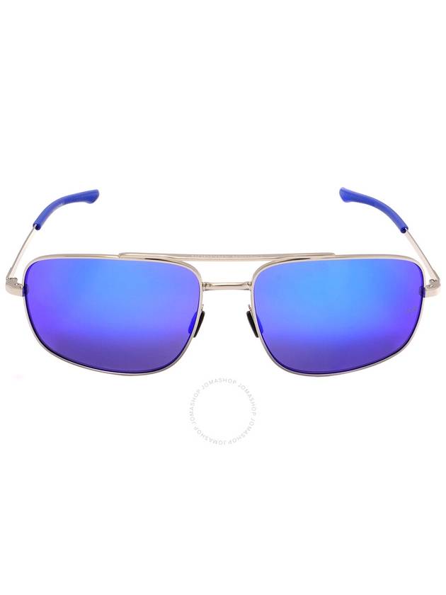 Under Armour Blue Rectangular Unisex Sunglasses UA 0015/G/S 0010/Z0 59 - UNDER ARMOUR - BALAAN 1