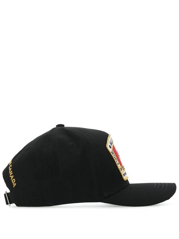 Canadian Flag Ball Cap Black - DSQUARED2 - BALAAN 3