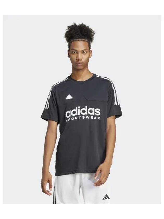 Tiro Label Print Short Slevee T Shirt Black - ADIDAS - BALAAN 2