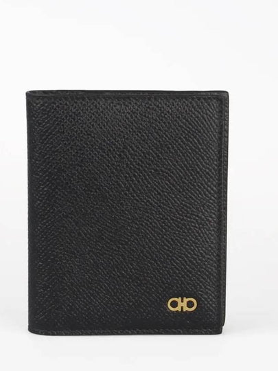 Gancini Credit Card Wallet Black - SALVATORE FERRAGAMO - BALAAN 2