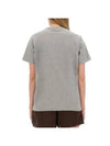 Logo Print Cotton Short Sleeve T-Shirt Grey - GANNI - BALAAN 4