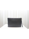 Matelasse large strap clutch black 440222 - SAINT LAURENT - BALAAN 4