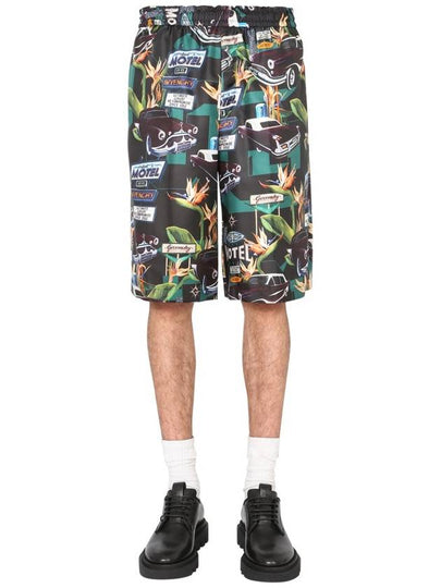 car print straight shorts - GIVENCHY - BALAAN 2