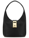 Buckle Hobo Shoulder Bag Black - SALVATORE FERRAGAMO - BALAAN 1