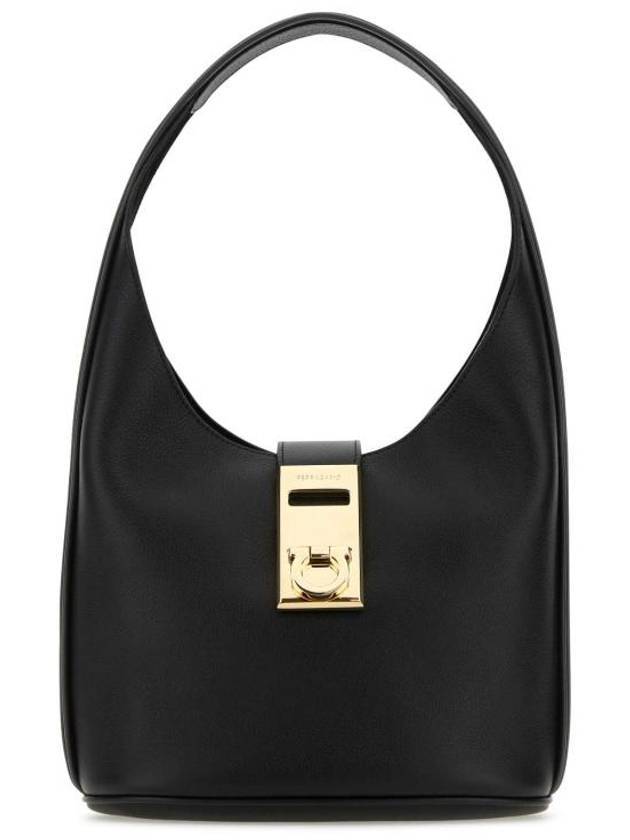 Buckle Hobo Shoulder Bag Black - SALVATORE FERRAGAMO - BALAAN 1