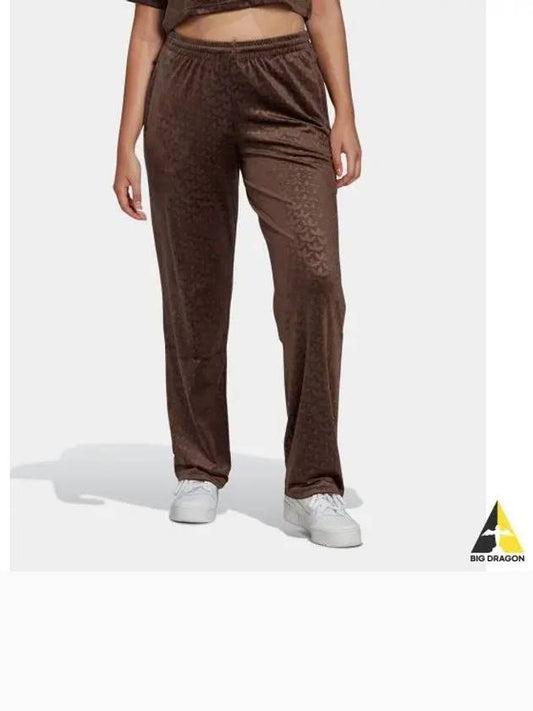 adidas velvet straight pants brown HL9122 - ADIDAS - BALAAN 1