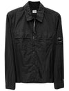 Taylon L Lens Shirt Zip Up Jacket Black - CP COMPANY - BALAAN 2