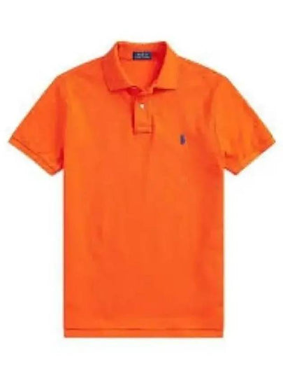 Custom Slim Fit Short Sleeve Polo Shirt Orange - POLO RALPH LAUREN - BALAAN 2