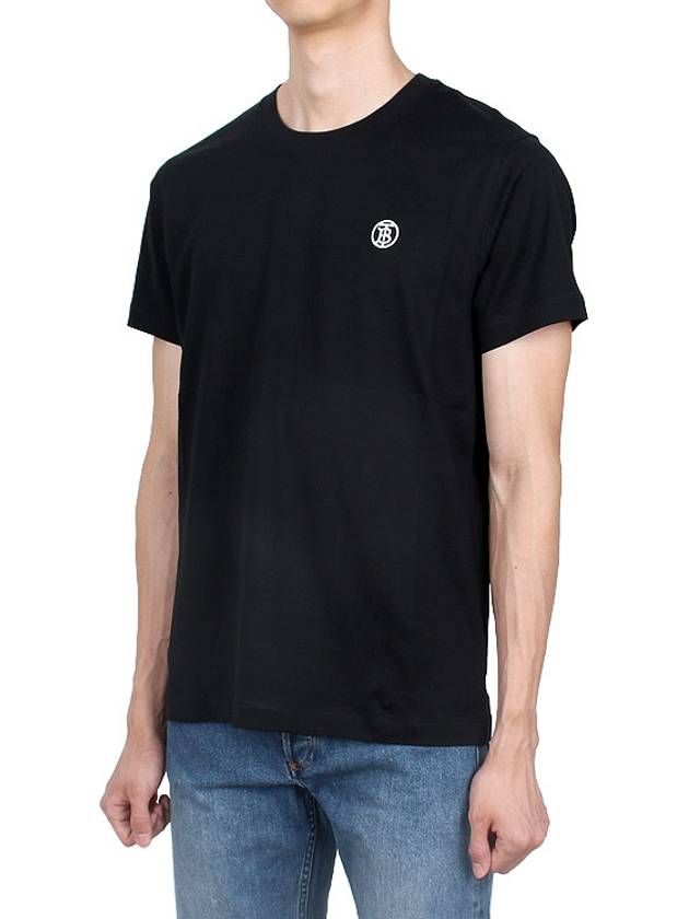 Parker Short Sleeve T-Shirt Black - BURBERRY - BALAAN 4