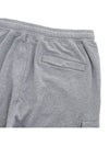 Garment Dyed Cotton Fleece Track Pants Grey - STONE ISLAND - BALAAN 9