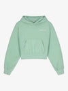 Cropped Cotton Hoodie Mint - SPORTY & RICH - BALAAN 2