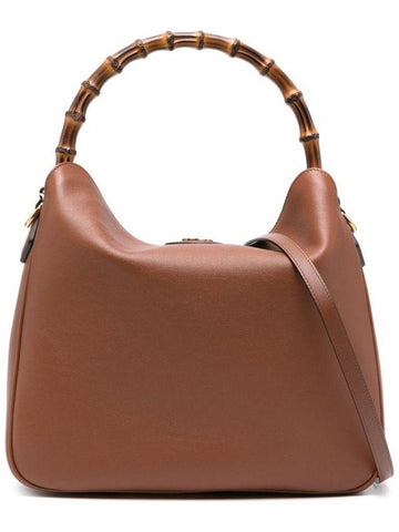 Diana Bamboo Handle Large Shoulder Bag Brown - GUCCI - BALAAN 1